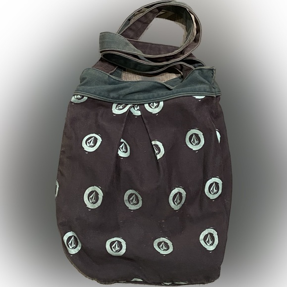 Volcom Handbags - Volcom Stone 2000’s Tote Teal & Dark Blue 13x10x1